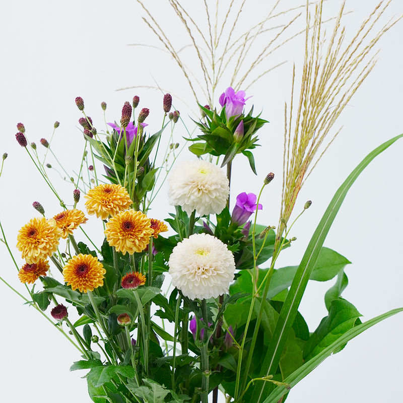 十五夜のご自宅用花束 ピンク系